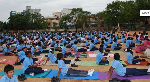Bharatiya Vidya Bhavan School Hyderabad International Yoga daya