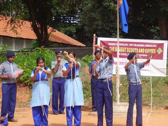 Kendriya Vidyalaya Yelahanka Bangalore Investiture ceremonya