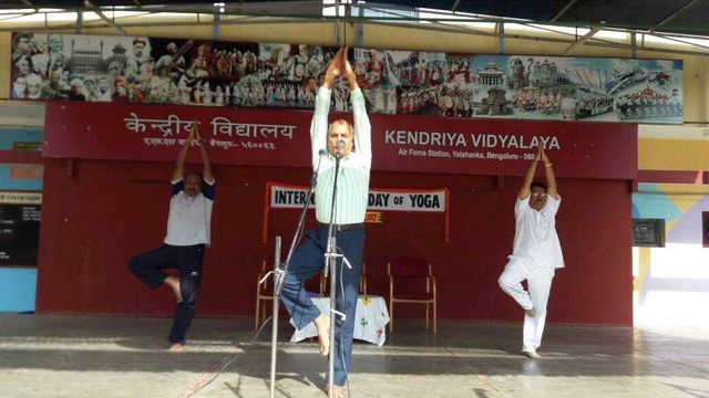 Kendriya Vidyalaya Yelahanka Bangalore International Yoga daya