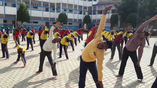 Kendriya Vidyalaya Yelahanka Bangalore International Yoga day