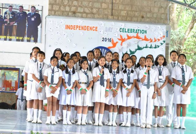 Air Force School hebbal Independence day Celebrations