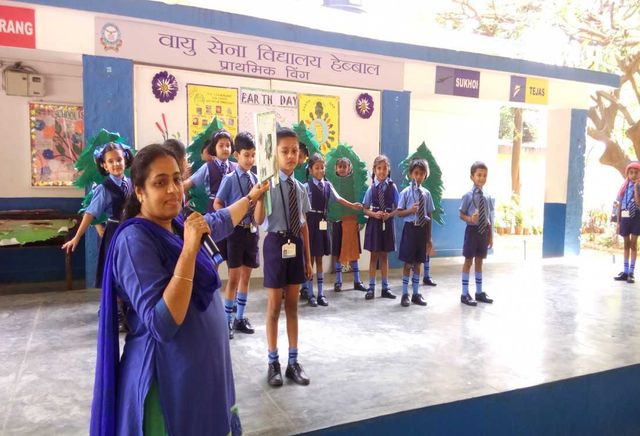 Air Force School hebbal Earth Day
