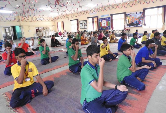 Kendriya Vidyalaya malleswaram International yoga Day