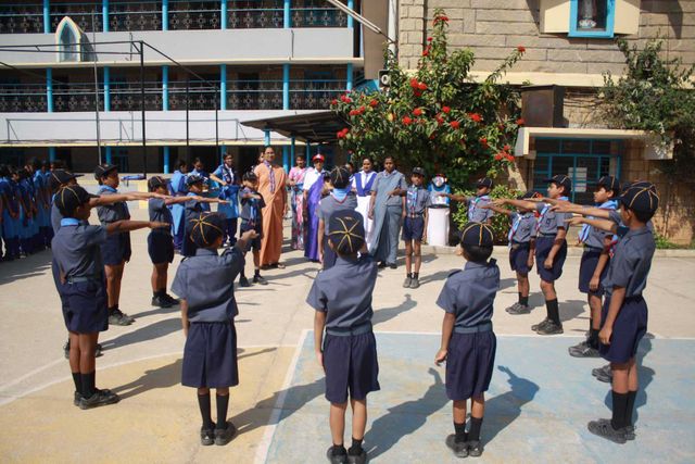 Cluny Convent High School Jalahalli Scouts and Guides Activities