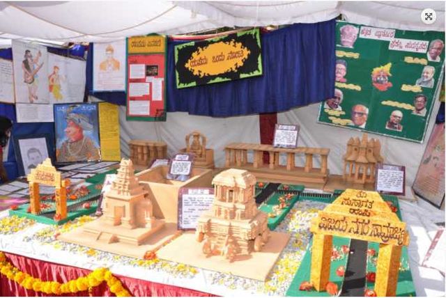 Holy Angels High School Hampinagar Science exhibitiona