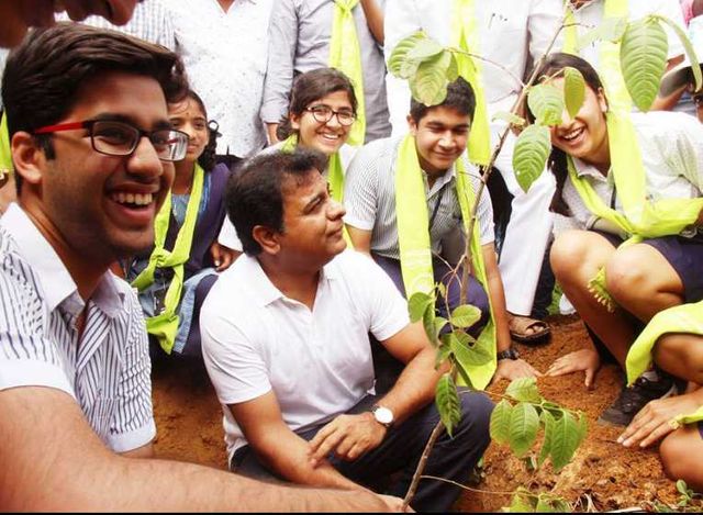 CHIREC International School Gachibowli- IT Minister KTR Visitis CHIREC School on Environmental Daya