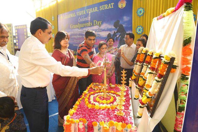 Agarwal Vidya Vihar School - surat - Grand parents Day Celebration