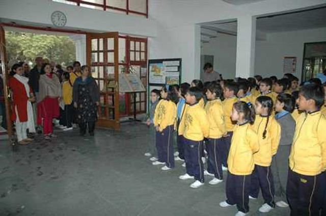Vivek High School - Chandigarh - Maneka Gandhi Visit