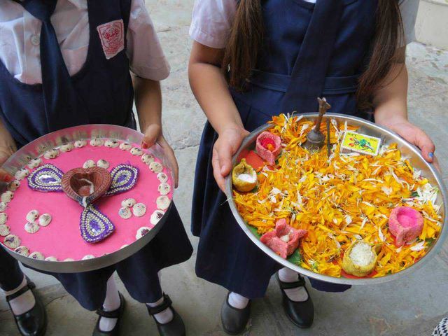 Best High School - Thali Decoration Competition