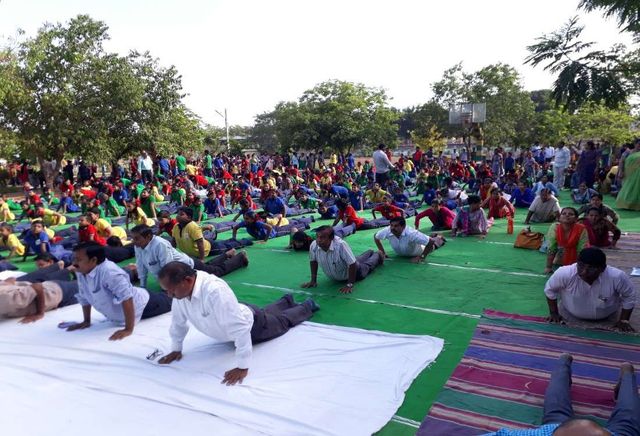 Kendriya Vidyalaya No.1 - Satyanarayanapuram - International Yoga Daya