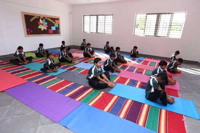 Emerald International school, Venkatapura - International Yoga Day