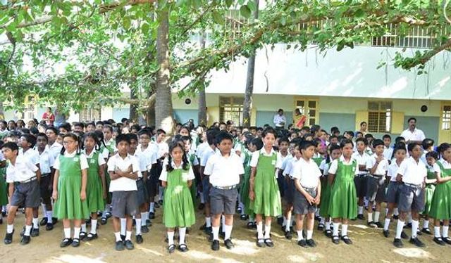 Vanavani Matric Hir. Sec School Investiture Ceremony Photos
