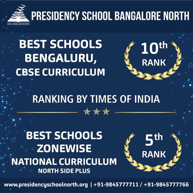 Presidency School, Yelahanka - Times School Survey 2019