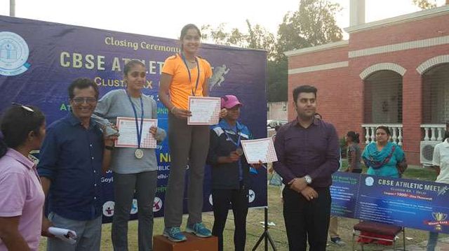 GOLD MEDAL IN 100, 200 AND 400 METERS AT ZONAL ATHLETIC MEET