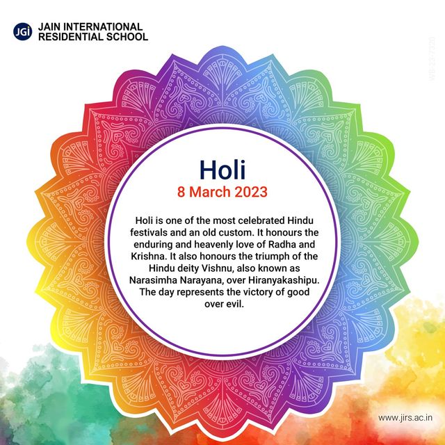 JAIN International Residential School - Wishes Happy Holia