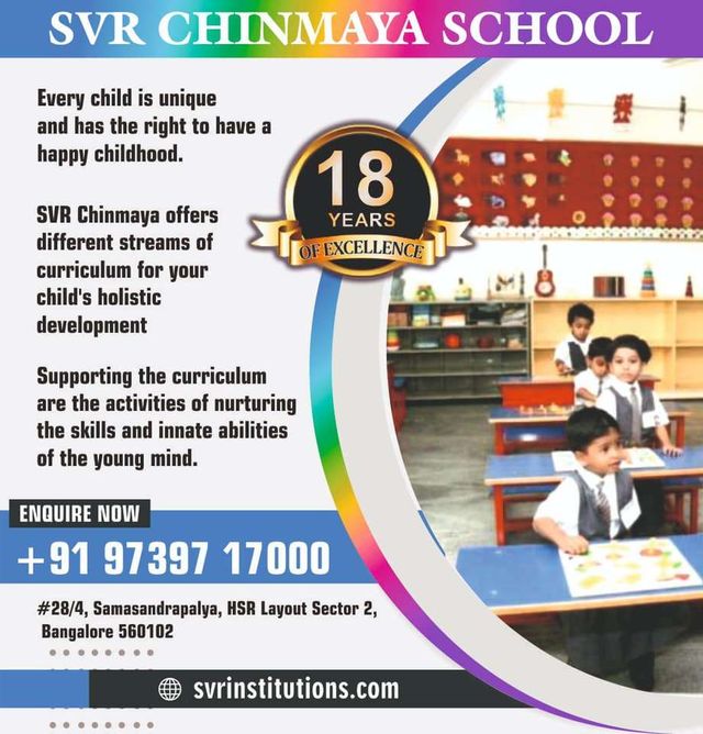 SVR Chinmaya School - HSR layouta