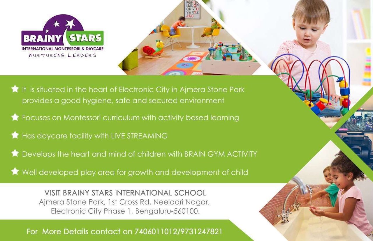 Brainy Stars International Montessori & Daycare, Electronics City Cover Image